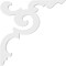 Ekena Millwork Benson Architectural Grade PVC Bracket, 5/8"W X 16"D X 16"H BKTP01X16X16BE - alternate 2